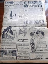 Cumhuriyet Gazetesi -14 Temmuz 1957 - Nadir Nadi - Sovyet Rusya Türkiye'ye Karşı İktisadi Taarruza Geçti - İngiltere Kıbrıs'ı Taksim'e Yanaşmıyor - Ordu Sergisi Gülhane Parkında Dün Açıldı - Akdeniz'de Rus Filosu - Osman Bölükbaşı Son İtiraz Hakkını Kullanıyor - Yeni Tersanenin İlk Planları Hazırlandı - Hasan Ali Yücel Köşe Yazısı - Senenin En Beğenilen Perde Ve Sahne Eseri Uyuyan Prens - Yanlış Zifaf Yazan Kemal Bilbaşar Yazı Dizisi - Bandırma'ya Zuhurat Postası - Karikatür - Yemen'de Sovyet Silahları - Hollywood Kraliçe İstemiyor - Mine Coşkun Küçük Çiftlik Parkında - Fahri Celal Göktulga - Bulmaca - Haftanın Şakaları Yazan Burhan Felek - Fransa'nın Milli Bayramı - Zihin Sporları - Büyük Casuslar Derleyen A. Cemalettin Saraçoğlu - Opon Ağrı Kesici - Opatia'da Şampiyon Olduk - Aysberg Tehlikesi - Sümerbank - Fenerbahçe Kongresi Bu Sabah Yapılıyor - Zeki Rıza Sporel - Ali Muhiddin Hacı Bekir - Faruk Ilgaz - Liselerarası Türkiye Atletizm Birincilikleri - Mediha Demirkıran -Mualla Gökçay