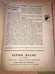CAVSERİES / MEDİCALES & LİTTERAİRES / FEVRİER 1929 / FRANSIZCA KİTAP (CAVSERIES / TIP VE EDEBİYAT / ŞUBAT 1929)