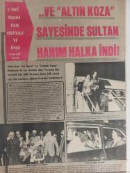 Pazar Haftalık Aktüalite Sinema Tiyatro Müzik ve Magazin Dergisi - İclal Ayta - Veda Yenigün - Zerrin Tanyeli - Birsel Tuncelli - Rezzan Tanyeli - Hüseyin Erkan - Kamil Ergün - Türkan Şoray - Yılmaz Duru - Rüçhan Adlı - Altın Koza Sayesinde Sultan Hanım Halka İndi! fotoğraf ve haberi - Dergi Tam Değildir Sadece 2 Sayfası Mevcuttur - Dergi Kapağı Yoktur
