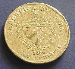 Küba 10 sentavo 2000 KM#576
