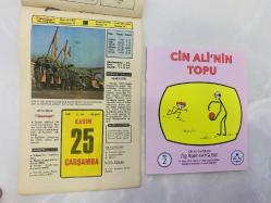 25 Kasım 1981 hediyelik orijinal Hürriyet takvim yaprağı (Cin Ali kitabı hediyeli:)