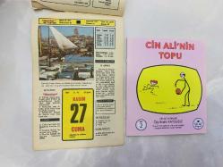27 Kasım 1981 hediyelik orijinal Hürriyet takvim yaprağı (Cin Ali kitabı hediyeli:)
