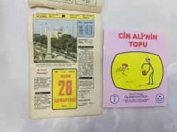 28 Kasım 1981 hediyelik orijinal Hürriyet takvim yaprağı (Cin Ali kitabı hediyeli:)