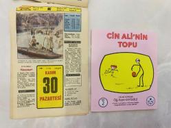 30 Kasım 1981 hediyelik orijinal Hürriyet takvim yaprağı (Cin Ali kitabı hediyeli:)