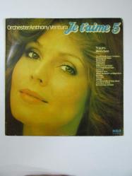 33'lük LP - Orchester Anthony Ventura Je T'aime 5 (Türkiye Baskısı)