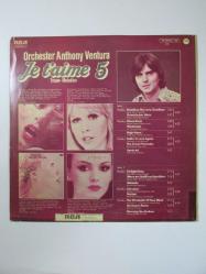 33'lük LP - Orchester Anthony Ventura Je T'aime 5 (Türkiye Baskısı)