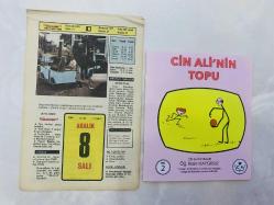 8 Aralık 1981 hediyelik orijinal Hürriyet takvim yaprağı (Cin Ali kitabı hediyeli:)