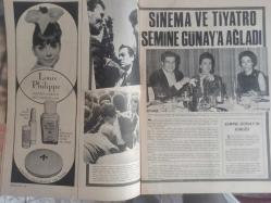 Pazar Haftalık Aktüalite Sinema Tiyatro Müzik ve Magazin Dergisi - 10 Mayıs 1968 - Zeynep Aksu - Meftun Olgaç - Beş Kilo Verdi - Belgin Doruk Tenise Başladı - Tokalon Krem Reklamı - Louis Philippe Ruj Reklamı - Sinema ve Tiyatro Semine Günay'a Ağladı - Puro Sabun Reklamı - Selda Alkor - Figen Say - Peri Han - Mayoları İzmir'de Giydiler - Zeynep Aksu - Peri Han - Figen Say - Selda Alkor - Funda Gürçen - Zeynep Değirmencioğlu - Kemal Gürmen - Ayten Gökçer - Zafer Önen - Cüneyt Arkın Lübnanlı Yıldız Tarup'la Sevişiyor - Beyrut'ta Aşk Başkadır - Resimli Roman Kahramanı Tarkan Dava Konusu Oluyor - Sezgin Burak - Mehmet Aslan - Tanju Korel fotoğraf ve haberi - Tam Takım Dergi
