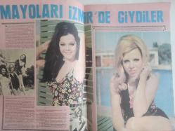 Pazar Haftalık Aktüalite Sinema Tiyatro Müzik ve Magazin Dergisi - 10 Mayıs 1968 - Zeynep Aksu - Meftun Olgaç - Beş Kilo Verdi - Belgin Doruk Tenise Başladı - Tokalon Krem Reklamı - Louis Philippe Ruj Reklamı - Sinema ve Tiyatro Semine Günay'a Ağladı - Puro Sabun Reklamı - Selda Alkor - Figen Say - Peri Han - Mayoları İzmir'de Giydiler - Zeynep Aksu - Peri Han - Figen Say - Selda Alkor - Funda Gürçen - Zeynep Değirmencioğlu - Kemal Gürmen - Ayten Gökçer - Zafer Önen - Cüneyt Arkın Lübnanlı Yıldız Tarup'la Sevişiyor - Beyrut'ta Aşk Başkadır - Resimli Roman Kahramanı Tarkan Dava Konusu Oluyor - Sezgin Burak - Mehmet Aslan - Tanju Korel fotoğraf ve haberi - Tam Takım Dergi