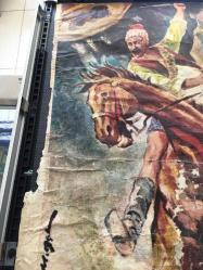 ÇAKIRCALI MEHMET EFE, ORİJİNAL YEŞİLÇAM SİNEMA AFİŞİ, 1950, FİLM AFİŞİ / POSTERİ - BÜYÜK BOY - ORİJİNAL - 97 X 70 cm EBADINDA - Original Turkish Big Size Movie Poster - Faruk Kenç, Turgut Demirağ, Murat Sertoğlu, Bülent Ufuk, Gülistan Güzey, Vedat Karaokçu, Münevver Çoşkun, Sadri Alışık, Zeki Alpan, Mehmet Karaca, Kadir Savun, Salih Tozan, Şadi Yaver Ataman, Enver Burçkin, AND Film, Mimeray Ofset (RESTORASYONLU AFİŞTİR, DÖNEMİNE AİT, ÇOK NADİR, ÇERÇEVEYLE BİRLİKTE)