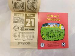 21 Ekim 1982 hediyelik orijinal Ülker takvim yaprağı (Cin Ali kitabı hediyeli:)