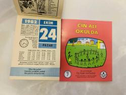 24 Ekim 1982 hediyelik orijinal Ülker takvim yaprağı (Cin Ali kitabı hediyeli:)
