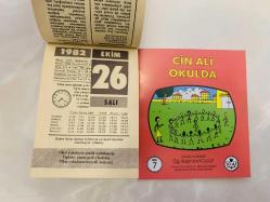 26 Ekim 1982 hediyelik orijinal Ülker takvim yaprağı (Cin Ali kitabı hediyeli:)