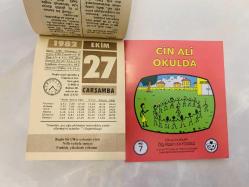 27 Ekim 1982 hediyelik orijinal Ülker takvim yaprağı (Cin Ali kitabı hediyeli:)