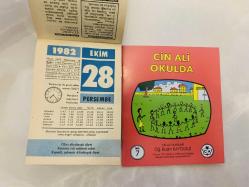 28 Ekim 1982 hediyelik orijinal Ülker takvim yaprağı (Cin Ali kitabı hediyeli:)