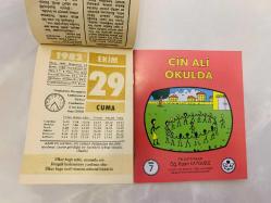 29 Ekim 1982 hediyelik orijinal Ülker takvim yaprağı (Cin Ali kitabı hediyeli:)