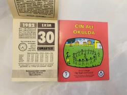 30 Ekim 1982 hediyelik orijinal Ülker takvim yaprağı (Cin Ali kitabı hediyeli:)