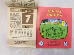 Efemera - 7 Eylül 1982 hediyelik orijinal Ülker takvim yaprağı (Cin Ali kitabı hediyeli:) - kitantik - kitaLog