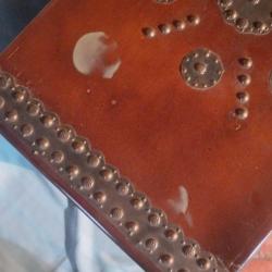 Masif Sandık ,Metal Süslemeli,Aynalı,Vintage