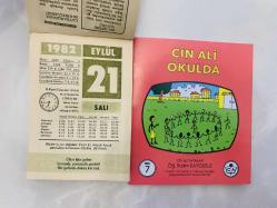 21 Eylül 1982 hediyelik orijinal Ülker takvim yaprağı (Cin Ali kitabı hediyeli:)