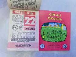 22 Eylül 1982 hediyelik orijinal Ülker takvim yaprağı (Cin Ali kitabı hediyeli:)