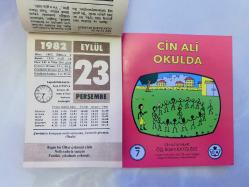 23 Eylül 1982 hediyelik orijinal Ülker takvim yaprağı (Cin Ali kitabı hediyeli:)