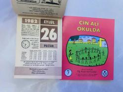 26 Eylül 1982 hediyelik orijinal Ülker takvim yaprağı (Cin Ali kitabı hediyeli:)