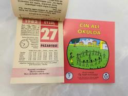 27 Eylül 1982 hediyelik orijinal Ülker takvim yaprağı (Cin Ali kitabı hediyeli:)