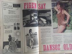 Pazar Haftalık Aktüalite Sinema Tiyatro Müzik ve Magazin Dergisi - 2 Temmuz 1966 - Sayı:510 - Neriman Köksal - Sevim Emre Sözünde Durdu ve Tam 7 Kilo Geldi - Nilüfer Aydan - Gülsün Kamu - Ekrem Bora - Gül Bora - Selma Güneri - Yusuf Sezgin - Nuran Aksoy - Figen Say Dansöz Oldu - Evlenmek mi Aman Uzak Olsun - Semra Sar - Leyla Sayar - Selda Alkor - Ajda Pekkan - Gülsün Kamu'ya Semer Vurdular - Hanımlar İçin - Zeynep Berk - Yıldızınız - Yeni Saç Modelleri - Fikret Hakan - Beba Lancar - Şöhrete Kavuştu fotoğraf ve haberi - Tam Takım Dergi