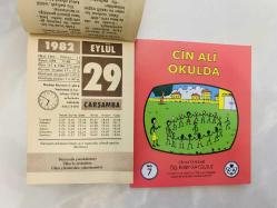 29 Eylül 1982 hediyelik orijinal Ülker takvim yaprağı (Cin Ali kitabı hediyeli:)