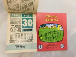 30 Eylül 1982 hediyelik orijinal Ülker takvim yaprağı (Cin Ali kitabı hediyeli:)