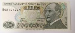 Efemera - 1970 Yıllarında Basılan 10  Türk Lirası - kitantik - kitaLog