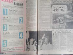 Pazar Haftalık Aktüalite Sinema Tiyatro Müzik ve Magazin Dergisi - 17 Şubat 1963 - Sayı:334 - Ayhan Işık - Pazar Fantezisi Yalçın Kaya - Kibar Hırsız Çizgi Romanı - Orhan Boran ve Yuki - İsmet Nedim - Limonata - Tam Erkek Misiniz? - Yenilmez Yumruk Ben Bolt Çizgi Romanı - Kaybolan Anahtar Hikayesi - Semra Basmacı - İkiz Kardeşlerin Baht ve Kader Beraberlikleri - Belgin Doruk - Aliki Vuyuklaki Türkiye'de Film Çeviriyor - -Ayşecik ve Ayhan Işık - Beyazperdemizin İki Ünlü Yıldızı - Barbara'nın Gölgesi - Serge Dalene - Uçan Adam Çizgi Romanı - Hanımlarla Başbaşa - Zeynep Berk - Okuyuculara Cevaplar - Münir Özkul - Miki Fare, Brik Bradford Çizgi Romanı - Genç Kız Kalbi ve Boncuk Çizgi Romanı - Şundan Bundan - Bu Haftaki Falınız - Orhan Boran ve Yuki - Kadın ve Kedi fotoğraf ve haberi - Tam Takım Dergi