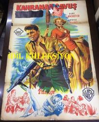 KAHRAMAN ÇAVUŞ, ORİJİNAL SİNEMA ÇİZİM AFİŞİ - South Sea Woman, 1953, FİLM AFİŞİ / POSTERİ - BÜYÜK BOY - ORİJİNAL - 100 X 68 cm EBADINDA - Original Turkish Big Size Movie Poster - Arthur Lubin, Edwin Blum, Earl Baldwin, Stanley Shapiro, Burt Lancaster, Virginia Mayo, Chuck Connors, Arthur Shields, Barry Kelley, 	Leon Askin, Veola Vonn, Bob Sweeney, Hayden Rorke, Raymond Greenleaf, Paul Burke, Henri Letondal, William O'Leary, John Alderson, George Saurel, WARNER BROS (RESTORASYON YAPILMIŞTIR, DÖNEM AFİŞİDİR)