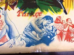 KAHRAMAN ÇAVUŞ, ORİJİNAL SİNEMA ÇİZİM AFİŞİ - South Sea Woman, 1953, FİLM AFİŞİ / POSTERİ - BÜYÜK BOY - ORİJİNAL - 100 X 68 cm EBADINDA - Original Turkish Big Size Movie Poster - Arthur Lubin, Edwin Blum, Earl Baldwin, Stanley Shapiro, Burt Lancaster, Virginia Mayo, Chuck Connors, Arthur Shields, Barry Kelley, 	Leon Askin, Veola Vonn, Bob Sweeney, Hayden Rorke, Raymond Greenleaf, Paul Burke, Henri Letondal, William O'Leary, John Alderson, George Saurel, WARNER BROS (RESTORASYON YAPILMIŞTIR, DÖNEM AFİŞİDİR)