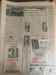 YENİ SABAH GAZETESİ 13 EKİM  1962 YIL : 25  SAYI 8472----Meclis Affı Kabul Etti --Bir yankesicinin  evine  hırsız girdi ---Kadını önce  çırılçıplak soydu ,sonra kaçırdı --Sancar  vazifeye  başlıyor --Tehlike  Karşısında Birleşme ---Antalya Festivali :Siyavuşgil ---Borcu ödemeyince  ,alacaklıyı  evi ile birlikte yakmak istedi ----Dublaj yasak  edilirse  , Türkiye 'ye  yabancı  film  getirilmeyecek --Sinema :Asi Kadın, Cengiz Hanım Hazineleri --Apak  :Avrupa Kupasında  İtalya ile Aynı Şansa Sahibiz  ---Fenerbahçe  , bugün iddialı  Vefa ile  karşılaşıyor --Santos  ,Benfica 'yı  hezimete  uğrattı :5-2---Fenerbahçe  Şerefi Geri Çağırdı --