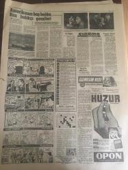 YENİ SABAH GAZETESİ 13 EKİM  1962 YIL : 25  SAYI 8472----Meclis Affı Kabul Etti --Bir yankesicinin  evine  hırsız girdi ---Kadını önce  çırılçıplak soydu ,sonra kaçırdı --Sancar  vazifeye  başlıyor --Tehlike  Karşısında Birleşme ---Antalya Festivali :Siyavuşgil ---Borcu ödemeyince  ,alacaklıyı  evi ile birlikte yakmak istedi ----Dublaj yasak  edilirse  , Türkiye 'ye  yabancı  film  getirilmeyecek --Sinema :Asi Kadın, Cengiz Hanım Hazineleri --Apak  :Avrupa Kupasında  İtalya ile Aynı Şansa Sahibiz  ---Fenerbahçe  , bugün iddialı  Vefa ile  karşılaşıyor --Santos  ,Benfica 'yı  hezimete  uğrattı :5-2---Fenerbahçe  Şerefi Geri Çağırdı --