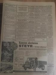 YENİ SABAH GAZETESİ  11 EKİM 1962 YIL :25 SAYI :8470---Af kanunu çıkardıktan sonra Meclis tatile  girecek ---Af Tasarısını  Adalet Komisyonu Dün Kabul Etti ---Trafik  cezaları  yüzde 200 artmalı --C.Gürsel İnönü ile Görüştü --Ecnebi  fillerinin  düblajı  yasak edildi --CHP ve AP milleti  birliğe  çağırıyor---Huzura Doğru :Siyavuşgil ---Boğazda  eğlenmeye  giderken  can verdi --Ceyhan da iki  kız  taksi Adana 'ya  kaçırıldı ---Atomla çalışan  otolar  yapılacak --Habeşistan  'ı  3-0 yendik --Sürpriz  :İzmir spor  B.Beyi ile dün 1-1  berabere  kaldı ---İstanbul  hakemleri  boykottan  vazgeçiyor --Kokotoviç  futbolda  bir reform  yapıyor --