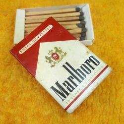 VINTAGE MARLBORO KİBRİT KUTUSU US PA TEL : 1396 GEBZE