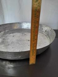 EL YAPIMI BAKIR TEPSİ KALAYLI ÇAP 32 CM DERİNLİK 5  CM