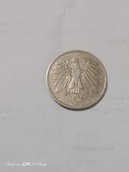 1975 ALMANYA DEUTSCHE 5 MARK ORİJİNAL MADENİ PARASI