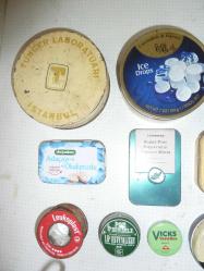 ANTİKA TENEKE İLAÇ KUTULARI ECZACI İLAÇ FİRMASI TENEKE KUTU KOLEKSİYONU 22 ADET+ÜCRETSİZ KARGO