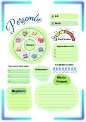 Öğrenci Plan Defteri YAZ-SİL (Günlük-Haftalık)