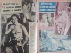 Pazar Haftalık Aktüalite Sinema Tiyatro Müzik ve Magazin Dergisi - 19 Mayıs 1977 - Sayı:1078 - Seher Şeniz - Gülay Alp - Nilgün Atılgan'ın Balayı Suya Düştü - Öztürk Serengil - Aynur Aydan Yeni Aldığı Spor Araba ile Avrupa'ya Gitti - İki Film Çekmeye Ürdün'e Giden Türk Filmcileri Bir Filmle Döndü - Yalçın Gülhan - Aysun Güven - Saadet Sun Altı Yıl Aradan Sonra Sinemaya Döndü - Elif Pektaş İzmir'de Sahne Sınavı Verecek - Ceyda Karahan İstediği Arabayı Almayan Sevgilisi Kaya Sabancı'yı Terk Etti - Seher Şeniz Meydan Okudu - Gülay alp - Aynur Akarsu Sahneye Çıkınca Sekse Veda Etti - Nina Carter - En Güzel Vücut Hatlarına Sahip Model Seçildi - Linda Clair - On Dokuz Yaşında Çıplak Modellerle Boy Ölçüşüyor fotoğraf ve haberi - Dergi Tam Değildir Sadece 14 Sayfası Mevcuttur