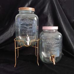 Antika - 2 Adet Şerbetlik Cam Sebil Musluklu Damacana - kitantik - kitaLog