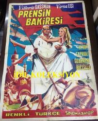 PRENSİN BAKİRESİ, ORİJİNAL SİNEMA ÇİZİM AFİŞİ - Una vergine per il principe, 1965, FİLM AFİŞİ / POSTERİ - BÜYÜK BOY - ORİJİNAL - 100 X 70 cm EBADINDA - Original Turkish Big Size Movie Poster - Pasquale Festa Campanile,  Pasquale Festa Campanile, Ugo Liberatore, Giorgio Prosperi, Vittorio Gassman, Virna Lisi, Philippe Leroy, Tino Buazzelli, Maria Grazia Buccella, Vittorio Caprioli, Paola Borboni, Anna Maria Guarnieri, Giusi Raspani Dandolo - COLUMBIA PICTURES - FİTAŞ - (Restorasyonlu, Dönem Afişidir)