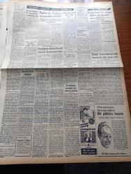 Ulus Gazetesi - 26 Ekim 1953 - Nihat Erim - CHP Meclisi Bir Tebliğ Yayınladı - CHP Meclisi Müdafaa Hakkı Tanınmaksızın Açıkça Tecavüze Maruz Bulunuyoruz -  Seyhan Barajının Temel Atma Töreni - Celal Yardımcı'nın Tahsisli Dairesi -  Başbakan Adnan Menderes'in İbretle Okunacak Nutkunun İkinci Kısmı - Güzel Gözlü Yosma Yazan Pierre Decourcelle Yazı Dizisi - Ulus'un Resimli Romanı Silviya İskoçya'da - Namık Zeki Aral - Kızıl Çinliler Kuzey Kore'den Çekilmeyecek - Suriye İle Türkiye Arasındaki İhtilaf - Başbakan Adnan Menderes Adana'da Pek Sinirli Konuşmuştur - Tahtakale'de Uçan Daire Görülmüş - Esnaf Konfederasyonu Kongresi Dün Sona Erdi - General Electric Ampul - Everest'in Fethi Yazan Sir John Hunt Yazı Dizisi - Amerika'nın En Müthiş Banka Soyguncusu Aktör Willie'nin Maceraları Yazı - Baykara'nın Serüvenleri Baykara Firavunlar Çağında - Kaldırım Çiçeği Filmi Büyük Ve Nur Sinemalarında - Cüneyt Gökçer - Nuri Altınok - Mücadelesi Ofluoğlu - Gençlerbirliği Dün Demirspor'u Yendi