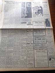 Ulus Gazetesi - 26 Ekim 1953 - Nihat Erim - CHP Meclisi Bir Tebliğ Yayınladı - CHP Meclisi Müdafaa Hakkı Tanınmaksızın Açıkça Tecavüze Maruz Bulunuyoruz -  Seyhan Barajının Temel Atma Töreni - Celal Yardımcı'nın Tahsisli Dairesi -  Başbakan Adnan Menderes'in İbretle Okunacak Nutkunun İkinci Kısmı - Güzel Gözlü Yosma Yazan Pierre Decourcelle Yazı Dizisi - Ulus'un Resimli Romanı Silviya İskoçya'da - Namık Zeki Aral - Kızıl Çinliler Kuzey Kore'den Çekilmeyecek - Suriye İle Türkiye Arasındaki İhtilaf - Başbakan Adnan Menderes Adana'da Pek Sinirli Konuşmuştur - Tahtakale'de Uçan Daire Görülmüş - Esnaf Konfederasyonu Kongresi Dün Sona Erdi - General Electric Ampul - Everest'in Fethi Yazan Sir John Hunt Yazı Dizisi - Amerika'nın En Müthiş Banka Soyguncusu Aktör Willie'nin Maceraları Yazı - Baykara'nın Serüvenleri Baykara Firavunlar Çağında - Kaldırım Çiçeği Filmi Büyük Ve Nur Sinemalarında - Cüneyt Gökçer - Nuri Altınok - Mücadelesi Ofluoğlu - Gençlerbirliği Dün Demirspor'u Yendi