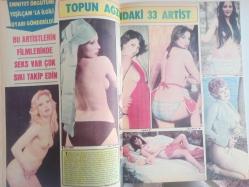 Pazar Haftalık Aktüalite Sinema Tiyatro Müzik ve Magazin Dergisi - 7 Nisan 1977 - Oscar Harris - Başak Doğru - Nisa Serezli - Tahir Kutsi Makal - Mithat Perin - Ümit Utku - Ümit Utku - Neco - Oya German - Suna Yıldızoğlu - Aliye Rona - Kayhan Yıldızoğlu - Muazzez Arçay -Nisa Serezli ile Müjde Ar Bir Araya Geldi - Memduh Ün Arzu Okay'ı İlk Kez Bir Filminde Deniyor - Engin Orbey - Bahar Erdeniz - Serdar Gökhan - Nevin Nuray - Aşkın Meram - Elif Pektaş - Mahmut Hekimoğlu - Alev Altın - Seher Şeniz - Şeyda Senem - Yaprak - Mine Mutlu - Figen Han - Aynur Akarsu - Romina Terry - Müfit İlkiz - Savaş Eşici - Melek Görgün - Alison Begg - Carol Stein - Kartal Tibet - Ekrem Bora - Funda Gürçen - Nejat Gürçen - Yonca Yücel fotoğraf ve haberi - Dergi Tam Değildir Sadece 18 Sayfası Mevcuttur - Dergi Kapağı Yoktur