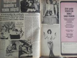 Pazar Haftalık Aktüalite Sinema Tiyatro Müzik ve Magazin Dergisi - 31 Mart 1977 - Sayı:1071 - Arzu Okay - Tülay Karaca - Mine Sun Bir Mide Kanaması Geçirdi - Film İthalcileri Yabancı Film Sorununu Tartıştı - Şantöz Funda - Fikret Hakan'la Film Çevirecek - Tevfik Gelenbe Doğum Gününü Sahnede Kutladı - Yılmaz Köksal Yeniden Film Setlerine Döndü - Ünsal Emre - Memduh Ün - Cüneyt Arkın - Banu Alkan - Melek Görgün - Selma Güneri Dokuz Yıllık Aradan Sonra Yeniden Plak Doldurmaya Başladı - Arzu Okay Yeni Aşkını Gizliyor - Meral Zeren Selami Şahin Ayrılığa Dayanamadılar - Tülay Karaca Bir Ay Avrupa'da Dans Edecek - Tülay Tansu Film Çevirmekten Korkuyor - Anna Chen fotoğraf ve haberi - Tam Takım Dergi